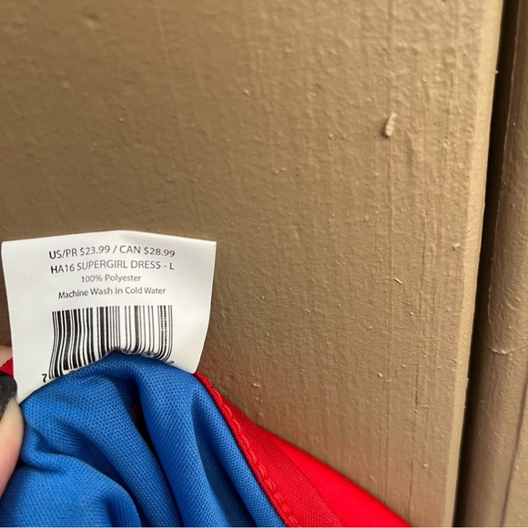 NWT DC Pet Apparel supergirl superman dog Halloween costume - Picture 3 of 9